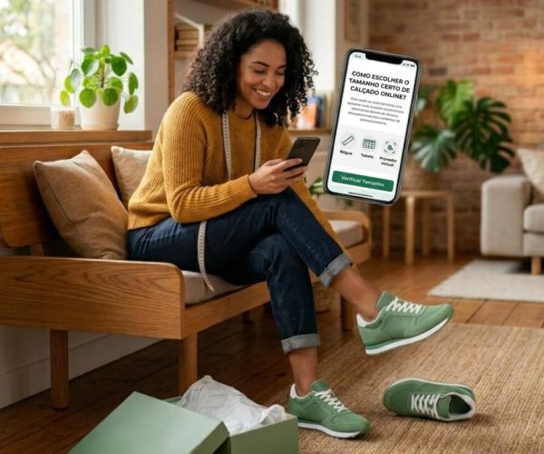 Como escolher tamanho de calçado online