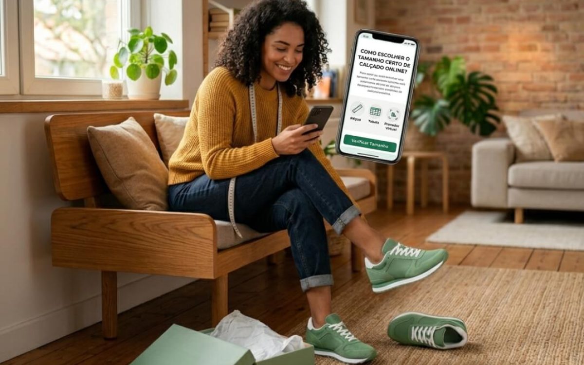 Como escolher tamanho de calçado online